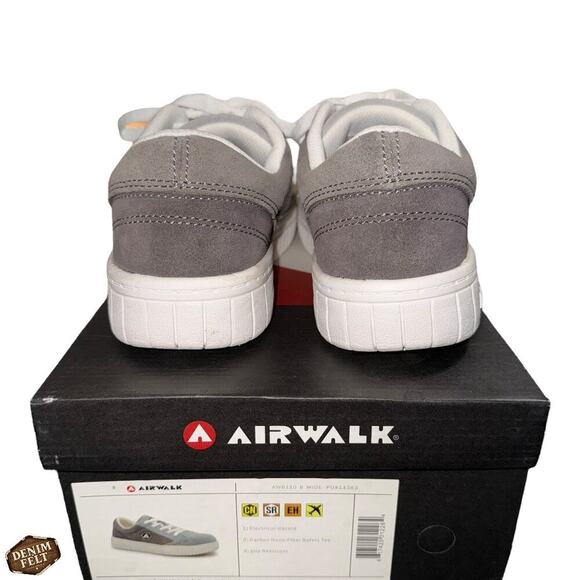 Airwalk Camino Women’s Grey Safety Toe Shoes – Size 8 WIDE – Slip Resistant NEW - Picture 10 of 15